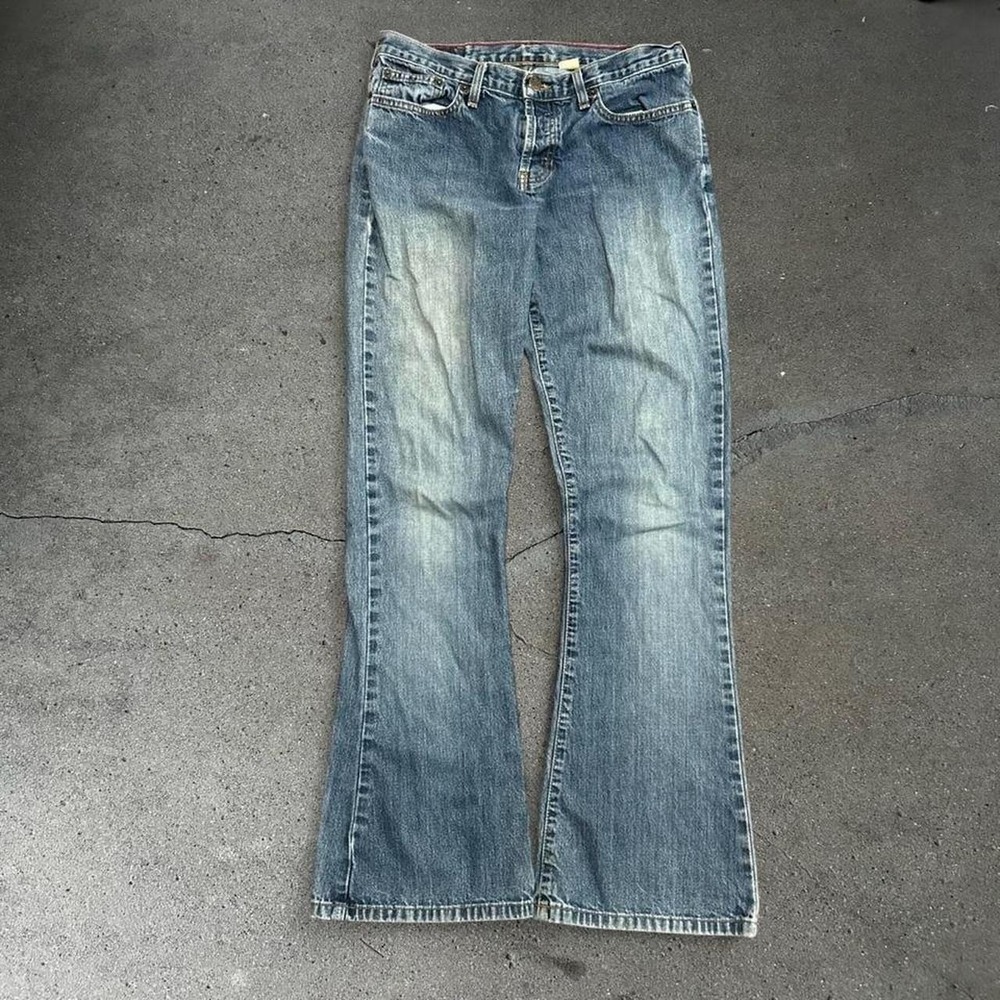 Women's vintage Abercrombie & Fitch blue low rise bootcut jeans Size 4r 30x30